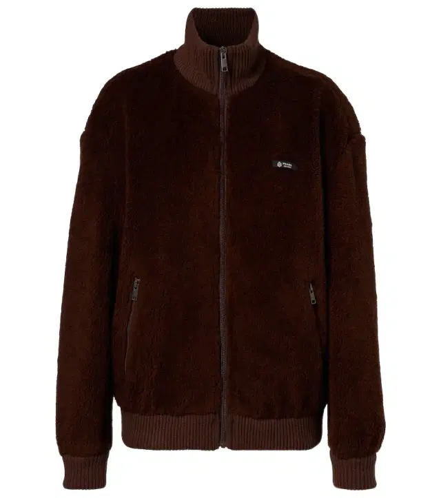 Wool-blend fleece jacket