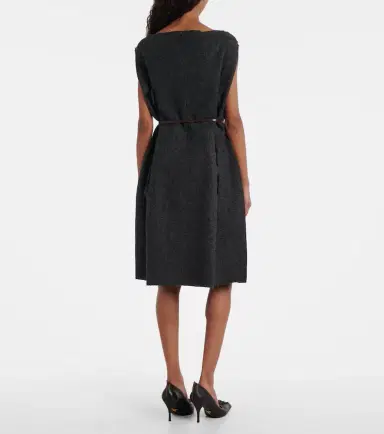Prada Ruffled virgin wool minidress | Thumbnail 2 Prada Ruffled virgin wool minidress | Thumbnail 2