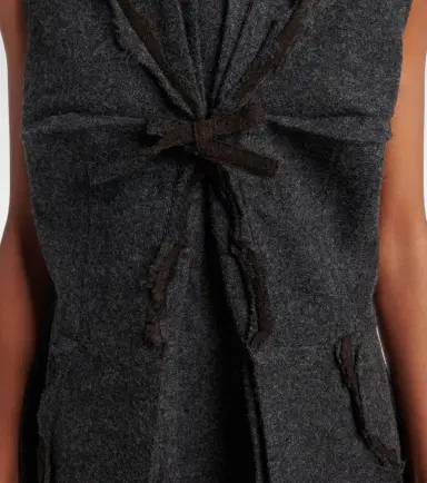 Prada Ruffled virgin wool minidress | Thumbnail 6 Prada Ruffled virgin wool minidress | Thumbnail 6