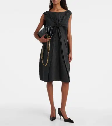 Prada Ruffled virgin wool minidress | Thumbnail 8 Prada Ruffled virgin wool minidress | Thumbnail 8