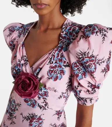 Rodarte Floral-appliqué silk gown | Thumbnail 2