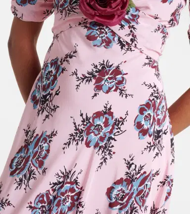 Rodarte Floral-appliqué silk gown | Thumbnail 3