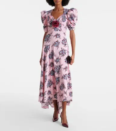 Rodarte Floral-appliqué silk gown | Thumbnail 4