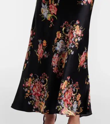 Rodarte Floral lace-trimmed silk midi dress | Thumbnail 3