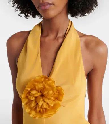 Rodarte Floral-appliqué silk crêpe gown | Thumbnail 3 Rodarte Floral-appliqué silk crêpe gown | Thumbnail 3
