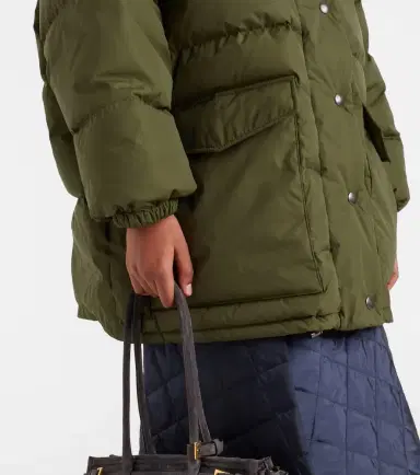 Prada Re-Nylon shearling-trimmed down coat | Thumbnail 2 Prada Re-Nylon shearling-trimmed down coat | Thumbnail 2