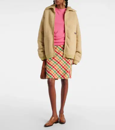 Miu Miu Logo cashmere and silk top | Thumbnail 2 Miu Miu Logo cashmere and silk top | Thumbnail 2