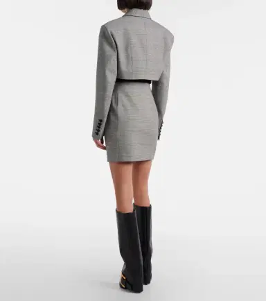 Balmain Houndstooth wool-blend miniskirt | Thumbnail 2 Balmain Houndstooth wool-blend miniskirt | Thumbnail 2