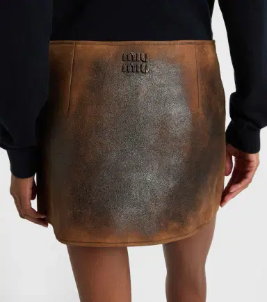 Miu Miu Suede miniskirt | Thumbnail 2