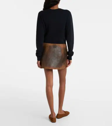Miu Miu Suede miniskirt | Thumbnail 4