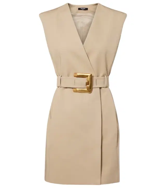 Belted cotton minidress Belted cotton minidress