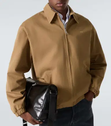 Prada Logo cotton jacket | Thumbnail 4