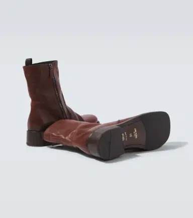 Prada Leather ankle boots | Thumbnail 4 Prada Leather ankle boots | Thumbnail 4