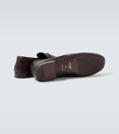 Prada Logo leather penny loafers | Thumbnail 4