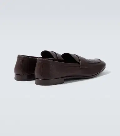 Prada Logo leather penny loafers | Thumbnail 5