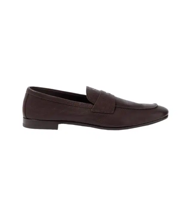 Prada Logo leather penny loafers