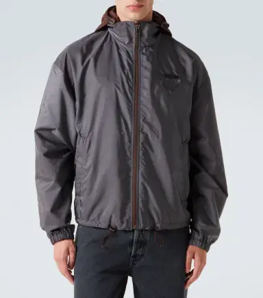 Prada Reversible hooded Re-Nylon jacket | Thumbnail 5