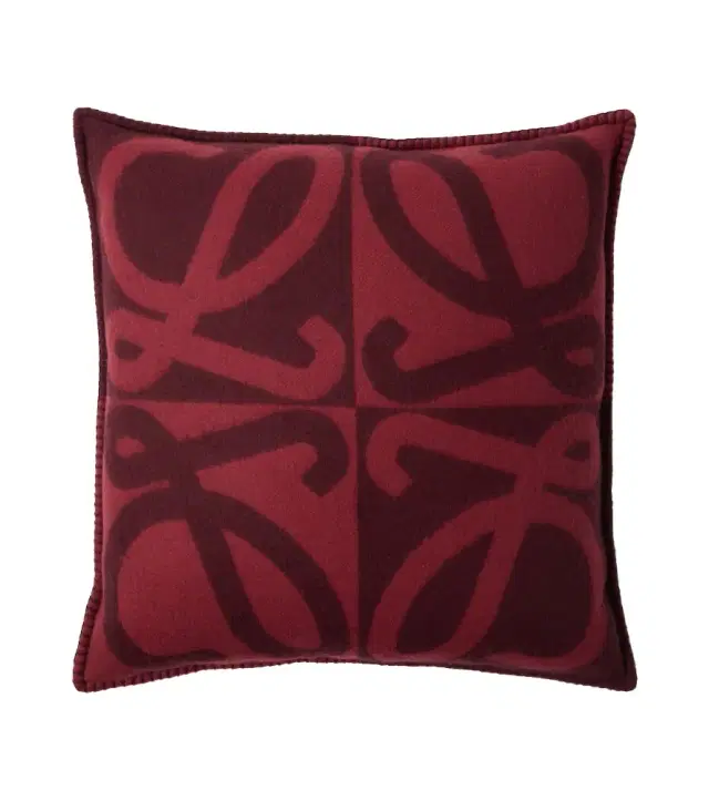 Loewe Anagram wool and cashmere cushion