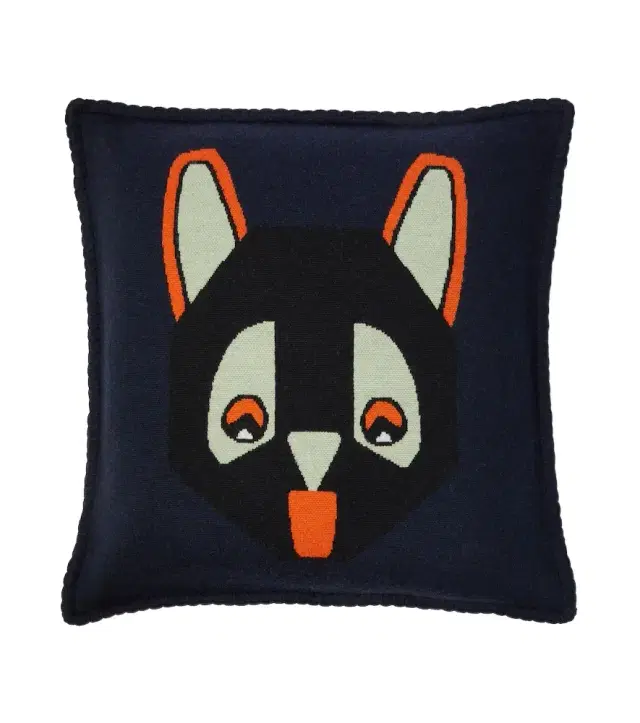 Loewe x Louis Wain wool jacquard cushion