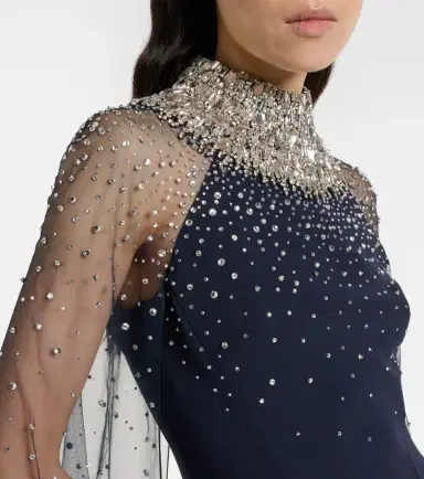 Jenny Packham Zadie caped embellished gown | Thumbnail 3 Jenny Packham Zadie caped embellished gown | Thumbnail 3