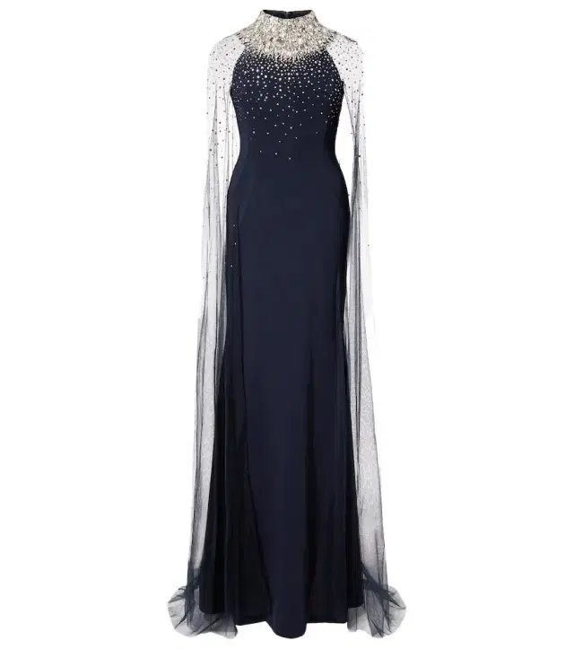 Jenny Packham Zadie caped embellished gown