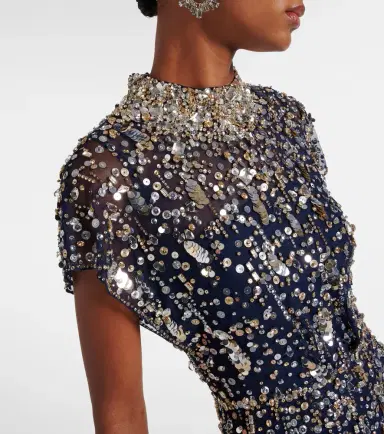 Jenny Packham Sylvie embellished gown | Thumbnail 5