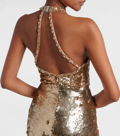 Jenny Packham Mars gathered sequined gown | Thumbnail 4 Jenny Packham Mars gathered sequined gown | Thumbnail 4