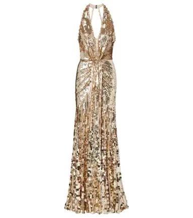 Jenny Packham Mars gathered sequined gown | Thumbnail 1 Jenny Packham Mars gathered sequined gown | Thumbnail 1