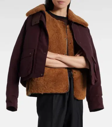Loewe Shearling-lined cotton-blend puffer jacket | Thumbnail 4 Loewe Shearling-lined cotton-blend puffer jacket | Thumbnail 4