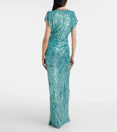 Jenny Packham Lacie gathered embellished gown | Thumbnail 4 Jenny Packham Lacie gathered embellished gown | Thumbnail 4