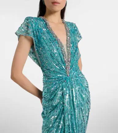 Jenny Packham Lacie gathered embellished gown | Thumbnail 5 Jenny Packham Lacie gathered embellished gown | Thumbnail 5