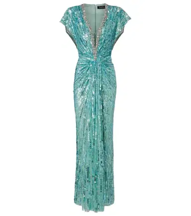 Jenny Packham Lacie gathered embellished gown | Thumbnail 1 Jenny Packham Lacie gathered embellished gown | Thumbnail 1