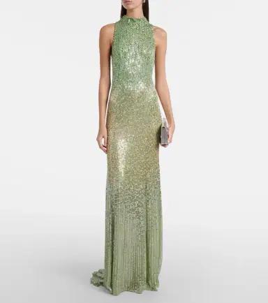 Jenny Packham Benue embellished halterneck gown | Thumbnail 3 Jenny Packham Benue embellished halterneck gown | Thumbnail 3
