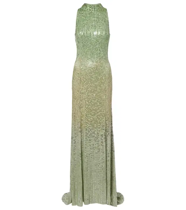 Benue embellished halterneck gown