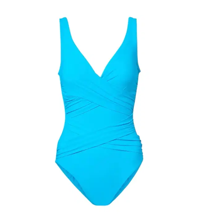 Karla Colletto Basics draped swimsuit