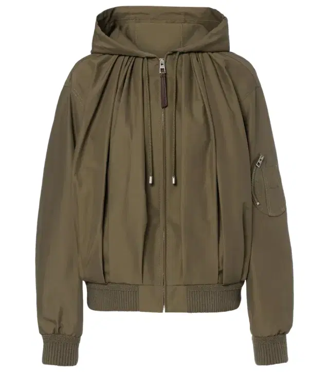 Loewe Gathered cotton-blend jacket