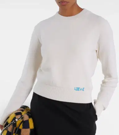 Loewe Logo embroidered wool sweater | Thumbnail 2 Loewe Logo embroidered wool sweater | Thumbnail 2