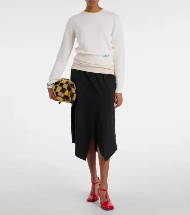 Loewe Logo embroidered wool sweater | Thumbnail 4 Loewe Logo embroidered wool sweater | Thumbnail 4