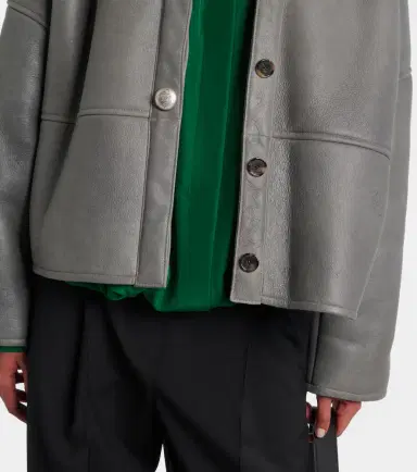 Loewe Pebble shearling-lined leather jacket | Thumbnail 6