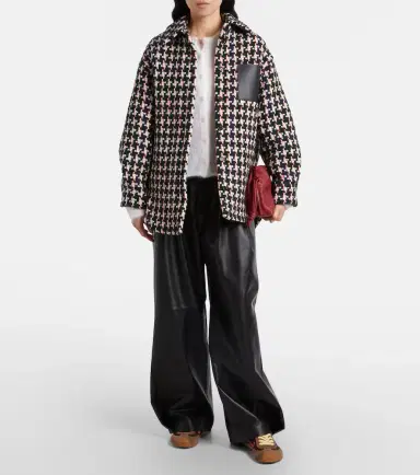 Loewe Leather-trimmed overshirt | Thumbnail 4 Loewe Leather-trimmed overshirt | Thumbnail 4