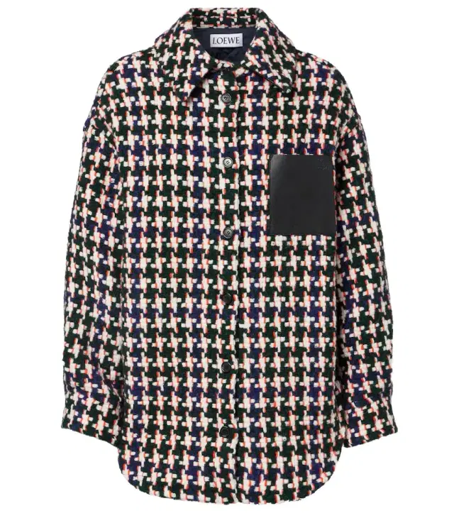 Loewe Leather-trimmed overshirt