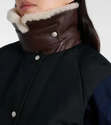 Loewe Shearling-trimmed cotton-blend vest | Thumbnail 3 Loewe Shearling-trimmed cotton-blend vest | Thumbnail 3