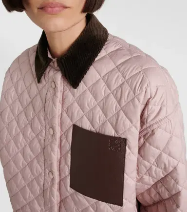 Loewe Anagram quilted leather-trimmed jacket | Thumbnail 4