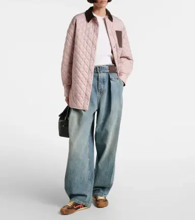 Loewe Anagram quilted leather-trimmed jacket | Thumbnail 6
