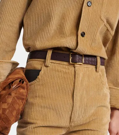 Bottega Veneta Reverso leather belt | Thumbnail 3