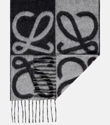 Loewe Anagram wool and cashmere scarf | Thumbnail 3