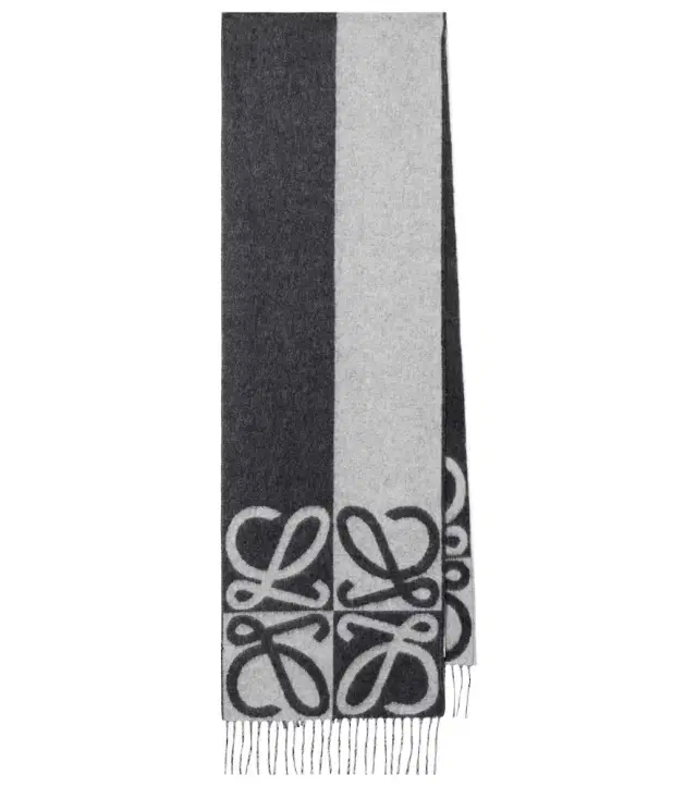 Loewe Anagram wool and cashmere scarf