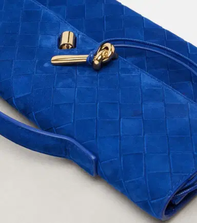 Bottega Veneta Intrecciato suede clutch | Thumbnail 3 Bottega Veneta Intrecciato suede clutch | Thumbnail 3