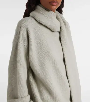 Calvin Klein Collection Scarf-detail cashmere sweater | Thumbnail 5