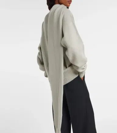Calvin Klein Collection Scarf-detail cashmere sweater | Thumbnail 6